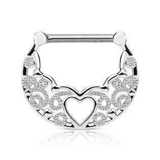 Ozdobný piercing do bradavky