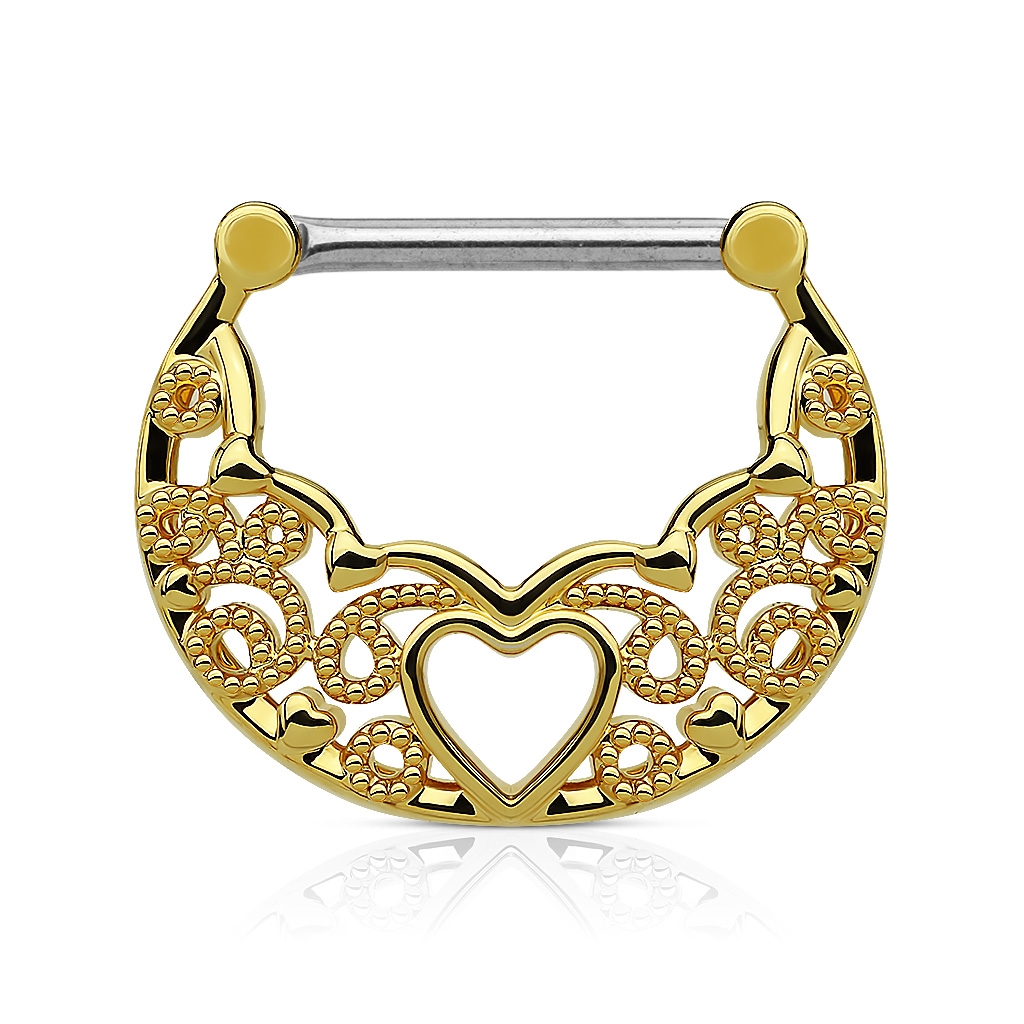 Ozdobný piercing do bradavky