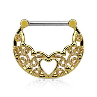 Ozdobný piercing do bradavky
