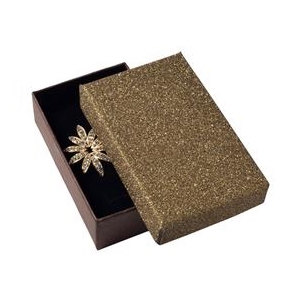 Krabička na súpravu šperkov, striebristo hnedá