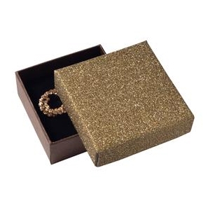 Krabička na súpravu šperkov, striebristo hnedá