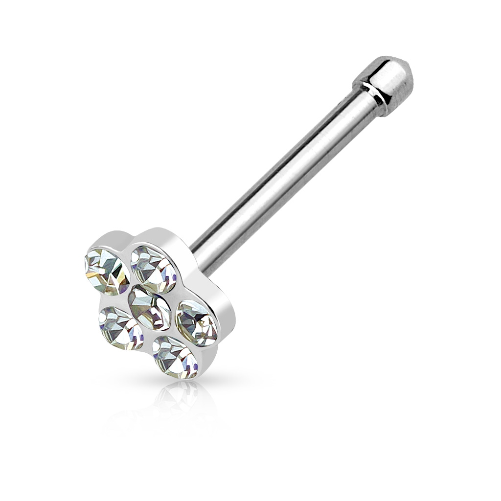 Piercing do nosa - kytička