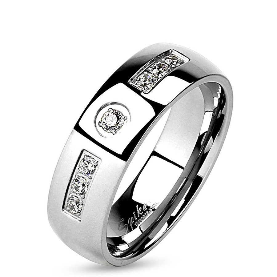 Šperky4U Dámský ocelový prsten - velikost 49 - OPR0094-6-49
