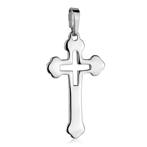 Šperky4U Stříbrný přívěšek kříž - ZB51658