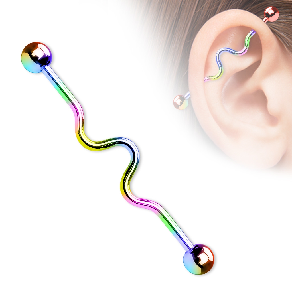 Šperky4U Industrial piercing - ID01013-AB