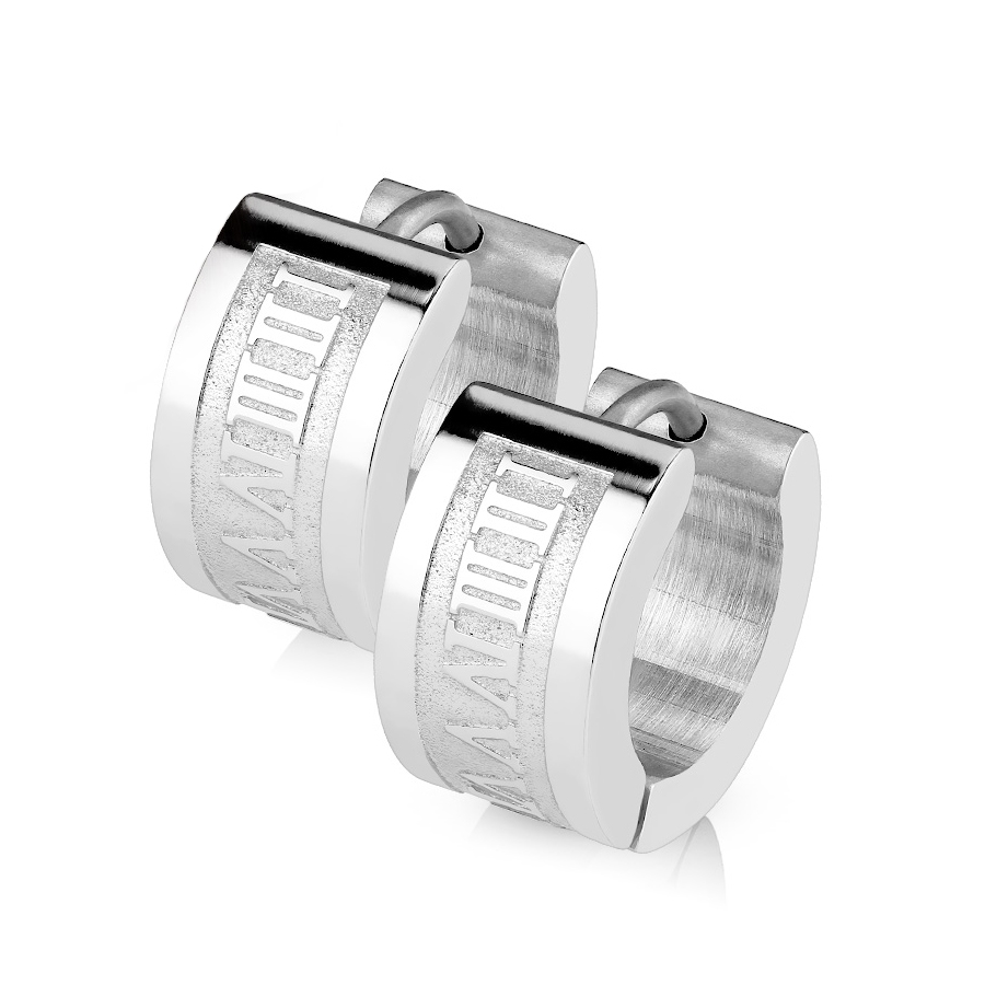 Šperky4U Ocelové náušnice - kroužky - OPN1243-ST