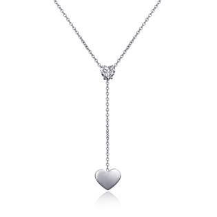 Šperky4U Ocelový náhrdelník se zavěšeným srdíčkem - OPD0062