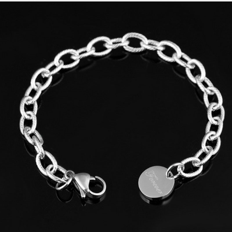 Šperky4U Ocelový náramek s přívěškem Forever - OPA1313