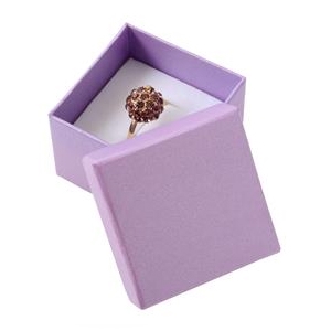 Malá darčeková krabička na prsteň fialová
