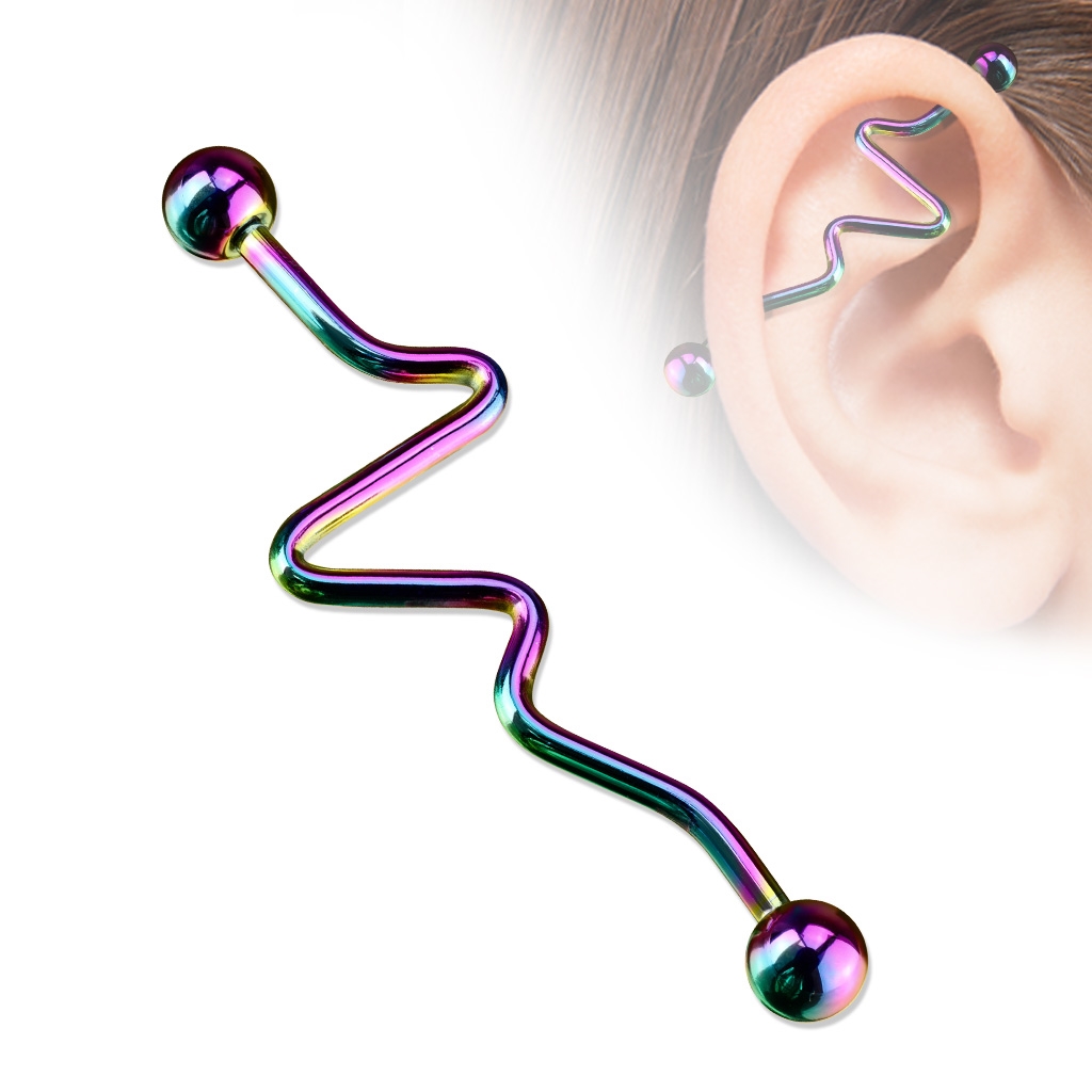 Šperky4U Industrial piercing 1,6 x 38 mm - ID01029-W