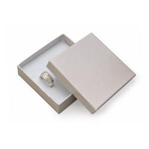 Šperky4U Dárková krabička na soupravu šperků - stříbřitě šedá - KR0190-ST