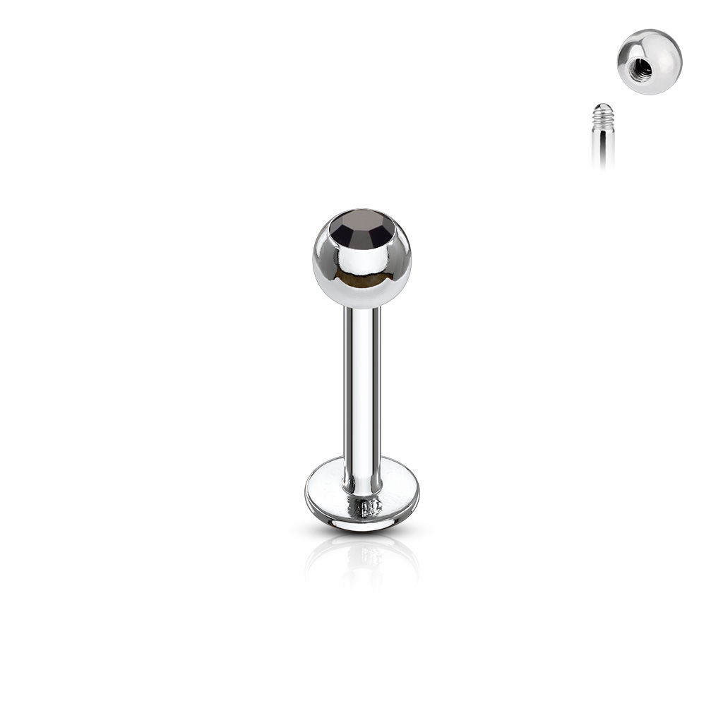 Šperky4U Piercing do brady - labreta - LB1011-1206K