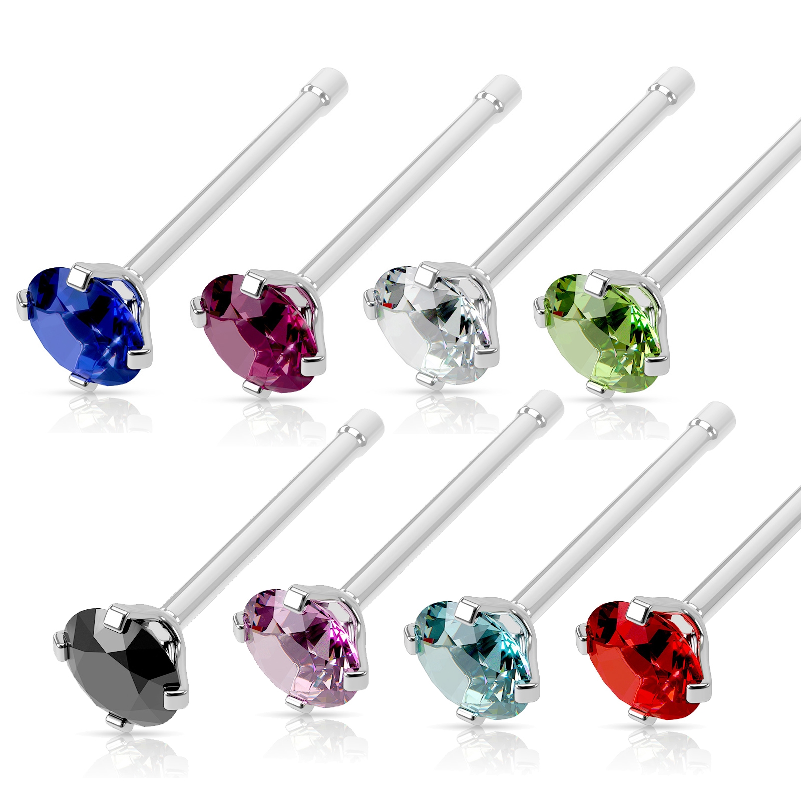 Piercing do nosa - kamienok 3 mm
