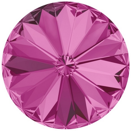 Kryštály SWAROVSKI ® Rivoli 14 mm, fuchsia