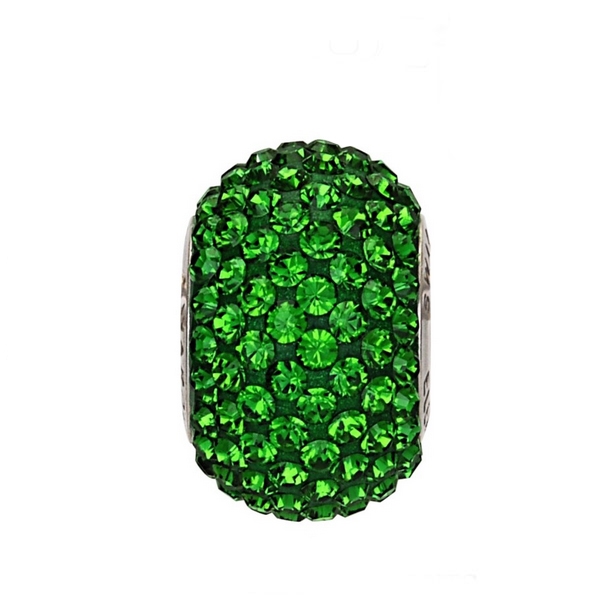 Prívesok BeCharmed Pavé s kryštálmi Swarovski ®, Dark Moss Green