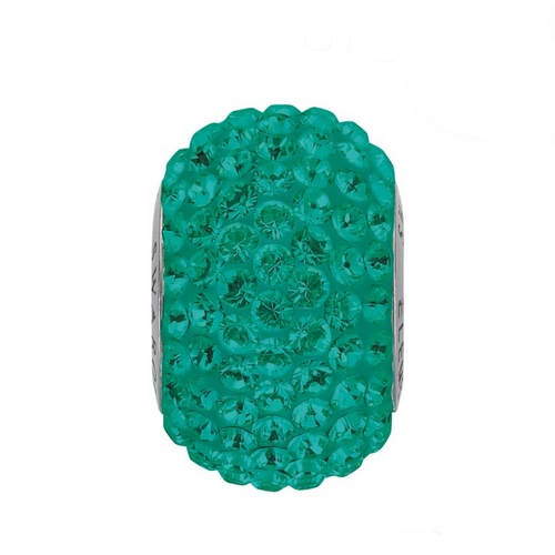 Prívesok BeCharmed Pavé s kryštálmi Swarovski ®, Emerald