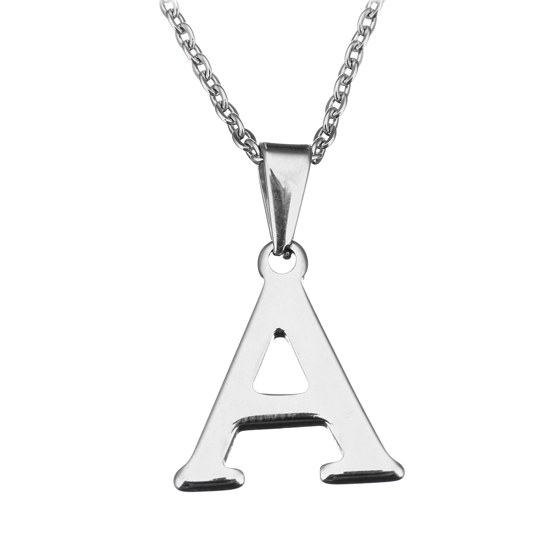 Šperky4U Ocelový řetízek s přívěškem iniciála "A" - OPD0090-A