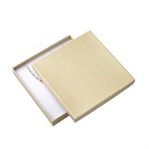 Darčeková krabička na súpravu šperkov veľká - krémová