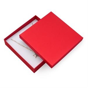 Darčeková krabička na súpravu šperkov veľká - červená