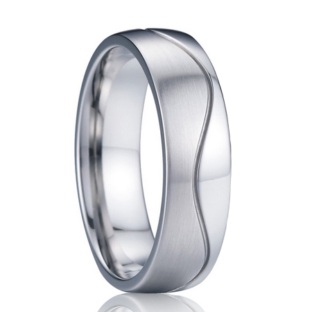 Šperky4U Pánský ocelový prsten, šíře 6 mm, vel. 62 - velikost 62 - OPR0081-P-62