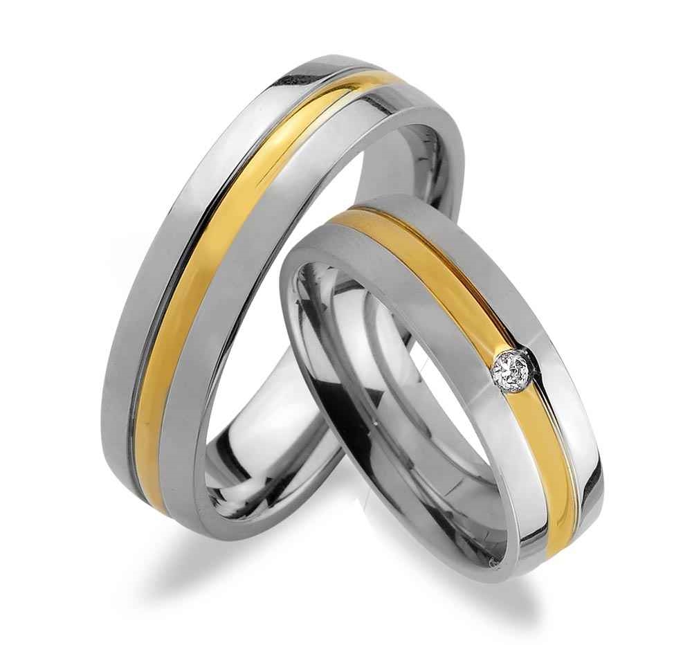 Šperky4U Dámský snubní ocelový prsten šíře 5 mm, vel. 51 - velikost 51 - OPR1428D-51