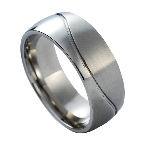 NUBIS® NSS1019 Pánský snubní prsten - velikost 57 - NSS1019-57
