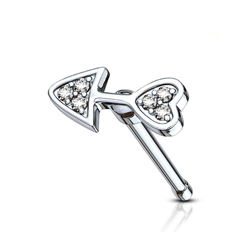 Piercing do nosa - šípka