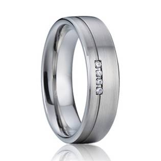 AN1010 Dámský snubní prsten se zirkony