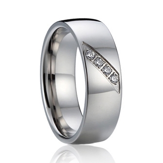 7AE AN1017 Dámský snubní prsten se zirkony - velikost 56 - AN1017-D-56