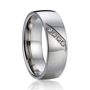 AN1017 Dámský snubní prsten se zirkony