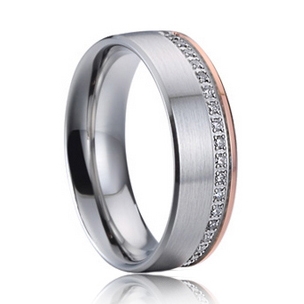 7AE AN1024 Dámský snubní prsten se zirkony - velikost 52 - AN1024-D-52