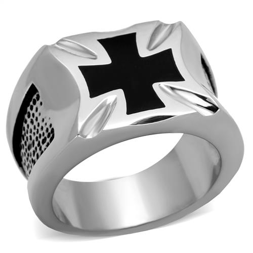 Šperky4U Ocelový prsten - maltézský kříž - velikost 60 - OPR1593-60