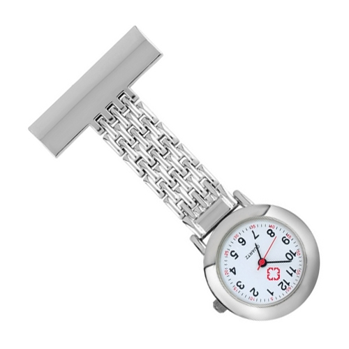 Pripínacie strieborné hodinky pre zdravotníkov