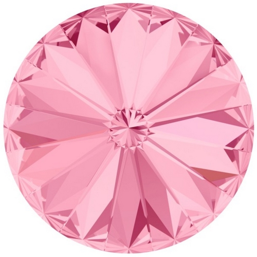 Crystals from Swarovski ® RIVOLI 12 mm - LIGHT ROSE