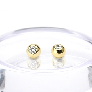 Šperky4U Náhradní kulička, žluté zlato 1,6 x 4 mm, 585/1000 - ZL01162-1604-YG