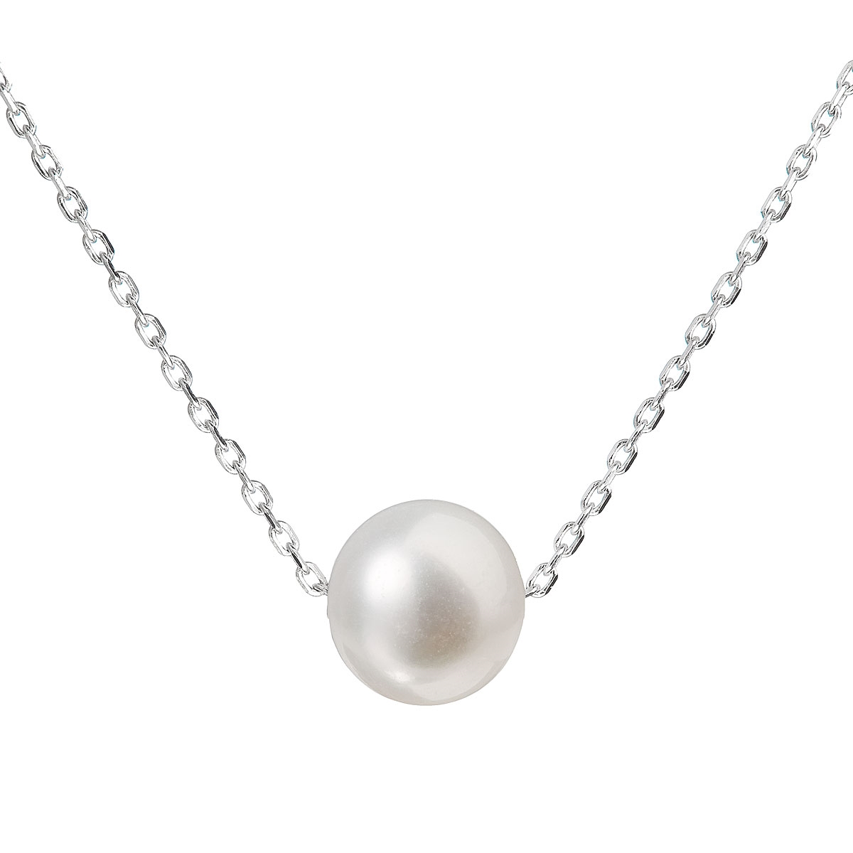 EVOLUTION GROUP CZ Perlový náhrdelník s pravou říční perlou - 22014.1