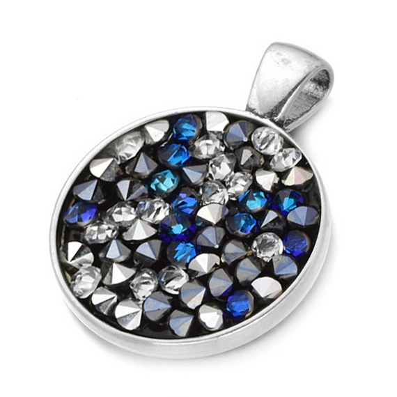 Prívesok s kryštálmi Crystals from Swarovski ® BLUE PEPPER