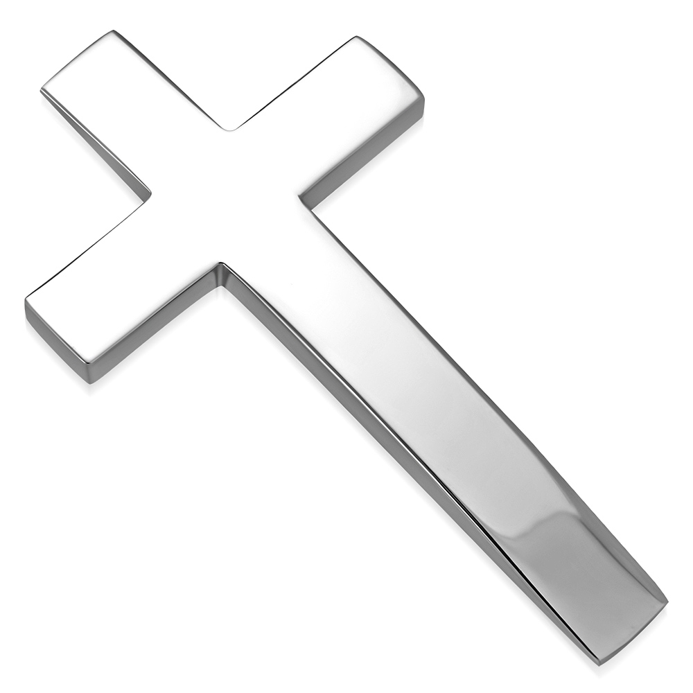 Oceľový prívesok - kríž