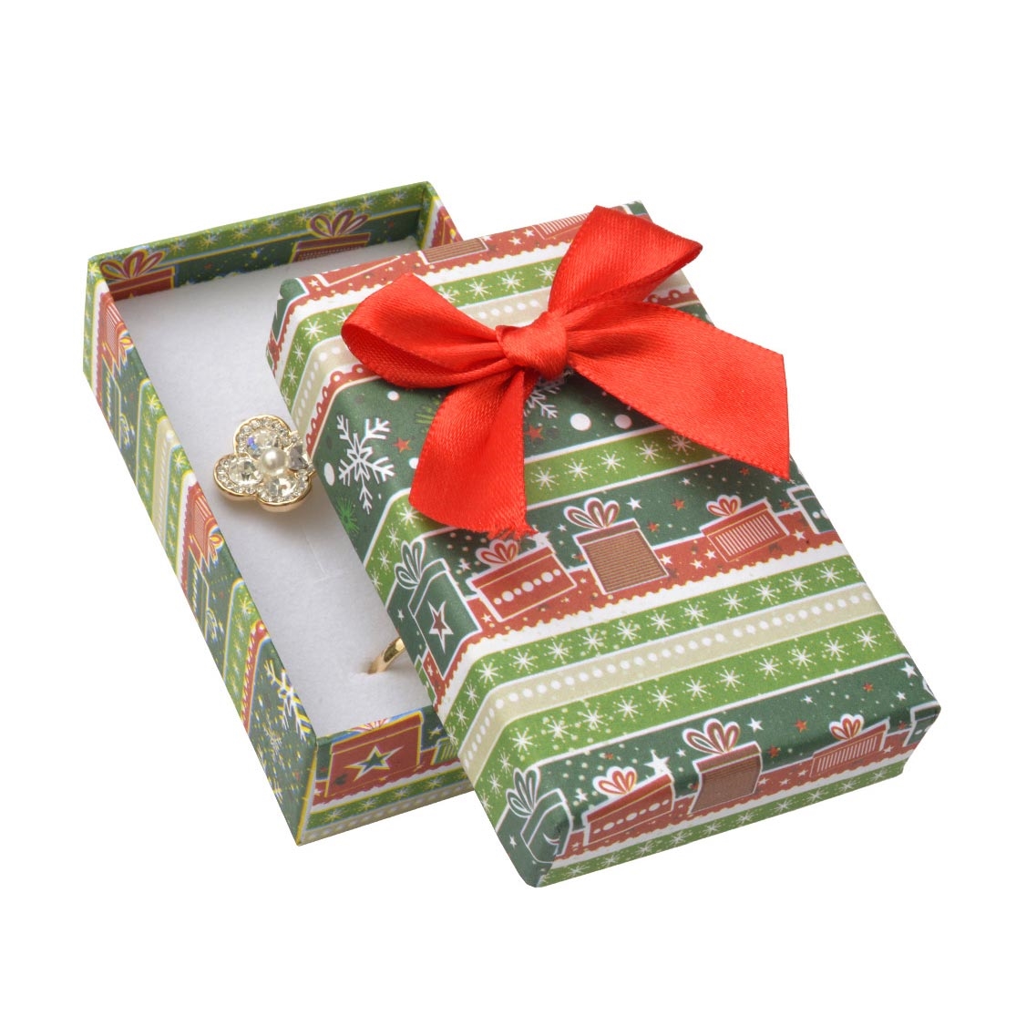 Vianočná darčeková krabička na súpravu šperkov