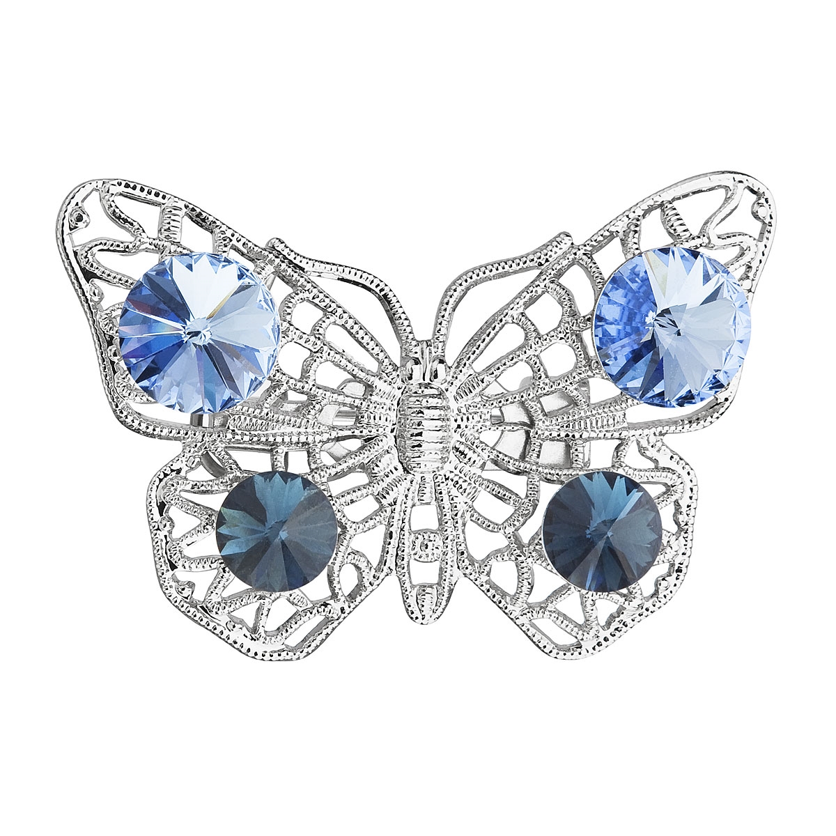 Brošňa motýľ s kamienkami Crystals From Swarovski ®