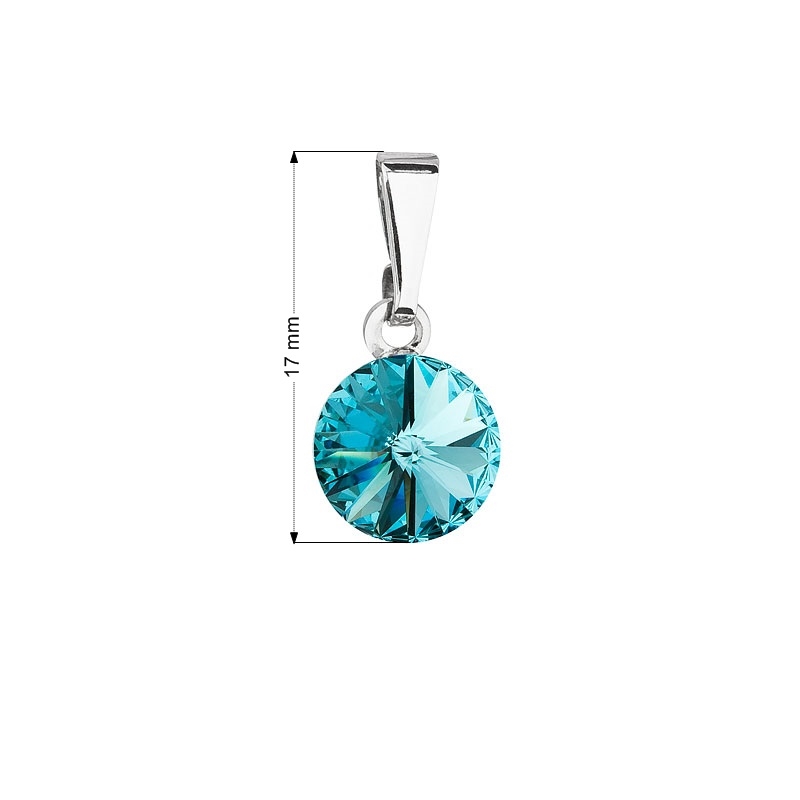 Prívesok bižutéria so Swarovski kryštálmi, Turquoise