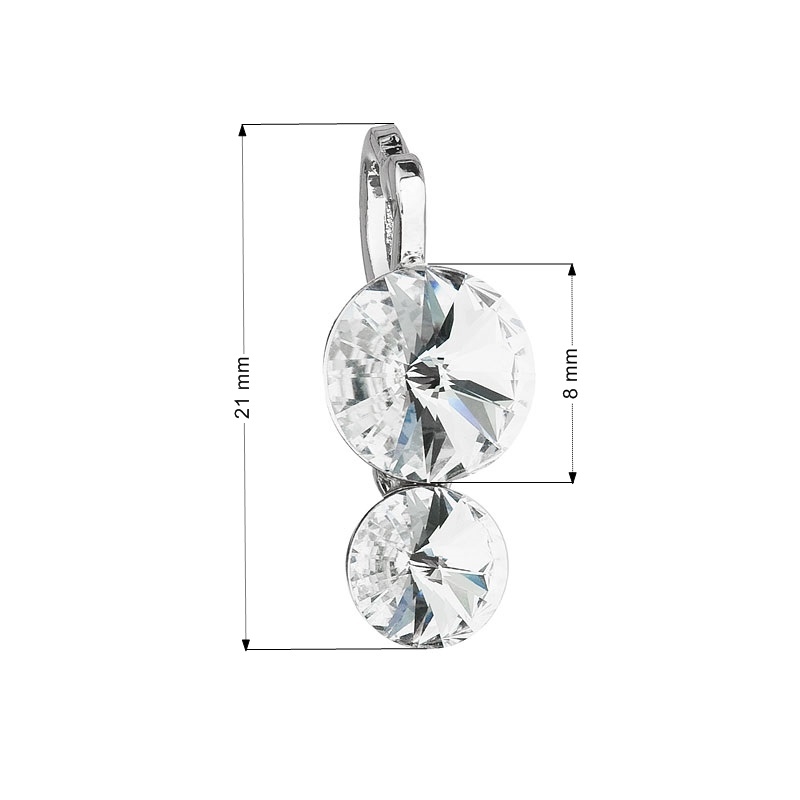Prívesok bižutéria so Swarovski kryštálmi, Crystal