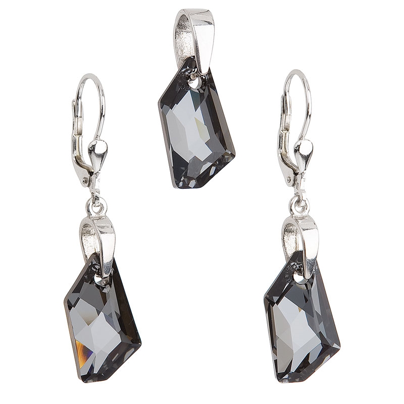 Sada šperkov s kameňmi Crystals from Swarovski ® Silver Night