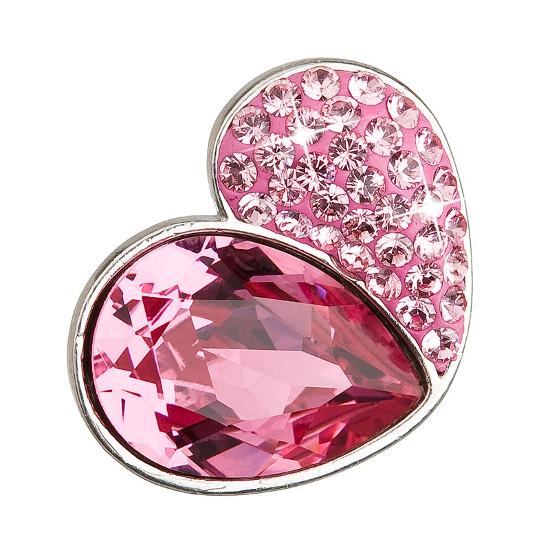 Strieborný prívesok s kryštálmi Crystals from Swarovski ® Rose