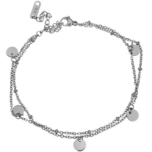 Šperky4U Ocelový náramek zdobený přívěšky - OPA1510