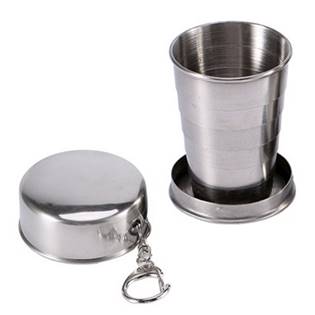 Skládací nerezový pohárek - kalíšek 60 ml