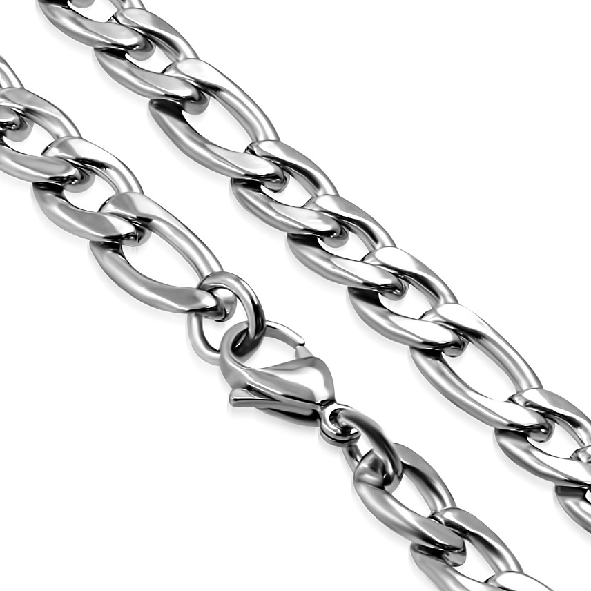 Šperky4U Ocelový řetěz figaro, tl. 9 mm - OPE1010-090-55