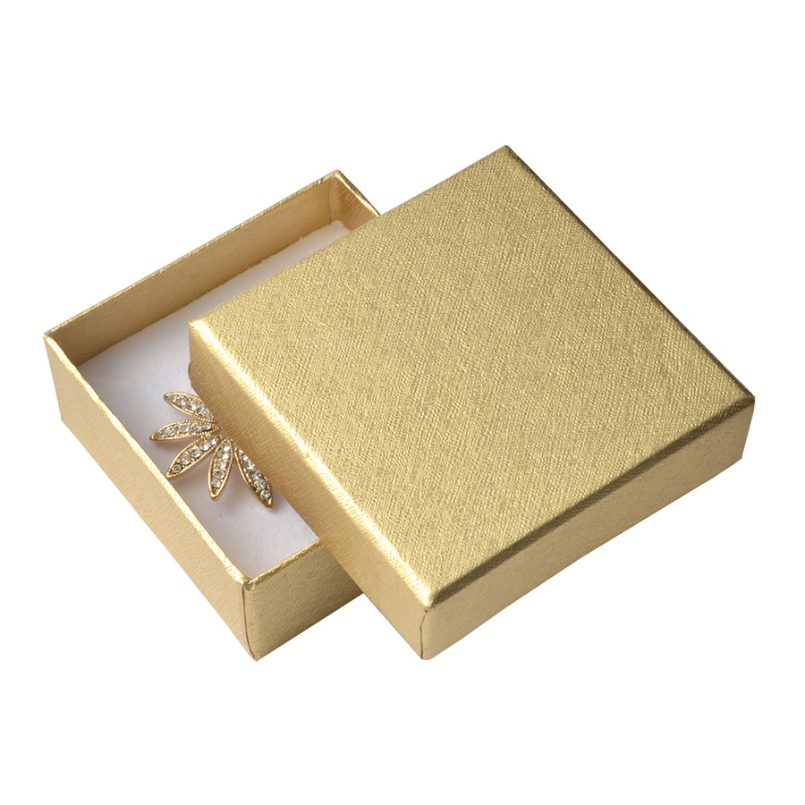 Šperky4U Krabička na soupravu šperků - zlatá - KR0157-GD