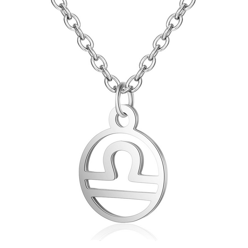 Šperky4U Ocelový řetízek s přívěškem znamení váhy - OPD0140-07