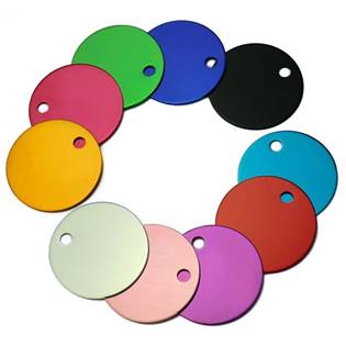 Šperky4U Hliníková psí známka kulatá 25 mm - PZ004-DP